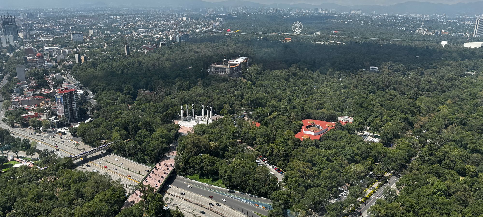 Vista aérea de la Ciudad de México, zona principal de cobertura de Fachadiva